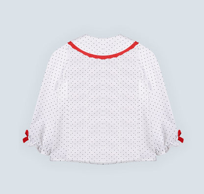 Chemise bleu pour fille