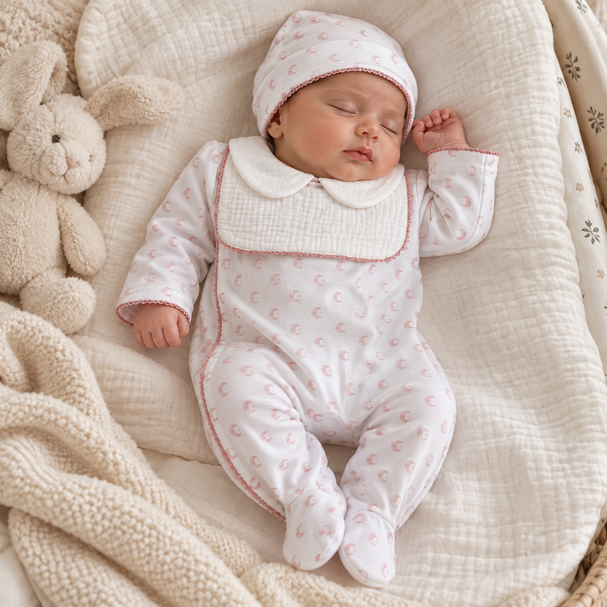 Pyjama Grenouillère de Naissance – Collection “Douce Nuit”