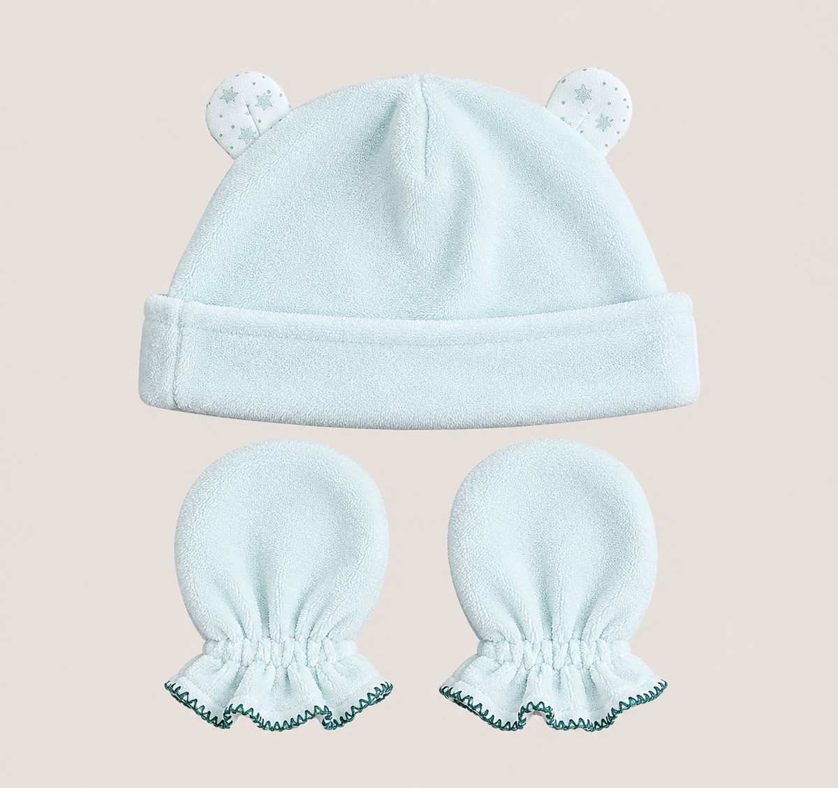 Pack dort bien grenouillère, moufles & Bonnet