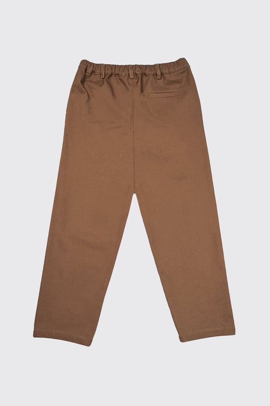 Pantalon en coton avec taille à élastique réglable