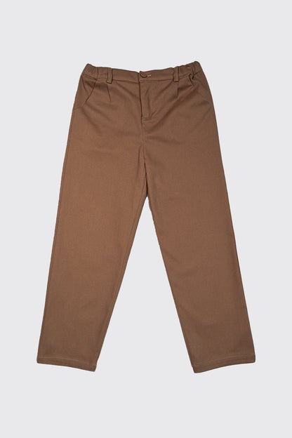 Pantalon en coton avec taille à élastique réglable