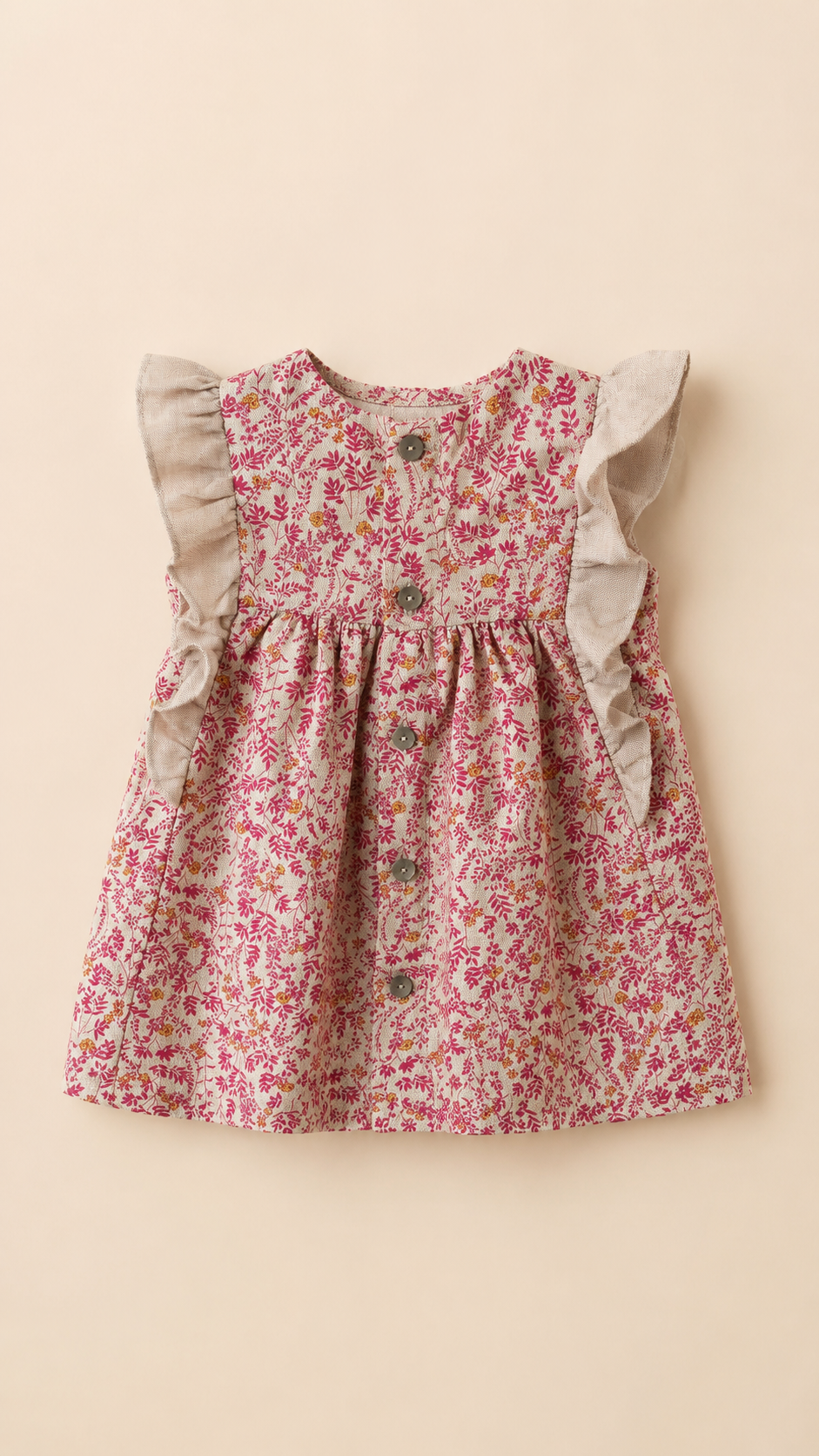 Robe Bébé Fille Fleurie – Douceur & Élégance
