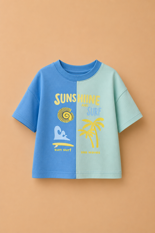 Ensemble garçon “Sunshine & Surf” – Esprit bord de mer
