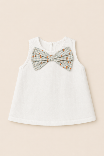 Ensemble bébé blouse & bloomer – Élégance délicate & esprit bohème