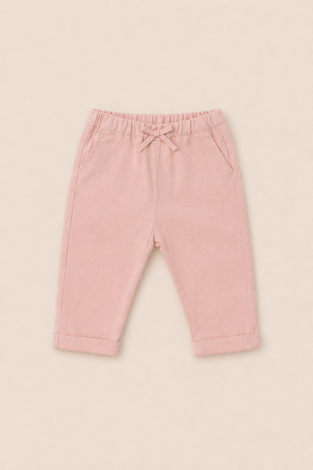 Pantalon bébé rose poudré – Douceur & confort quotidien