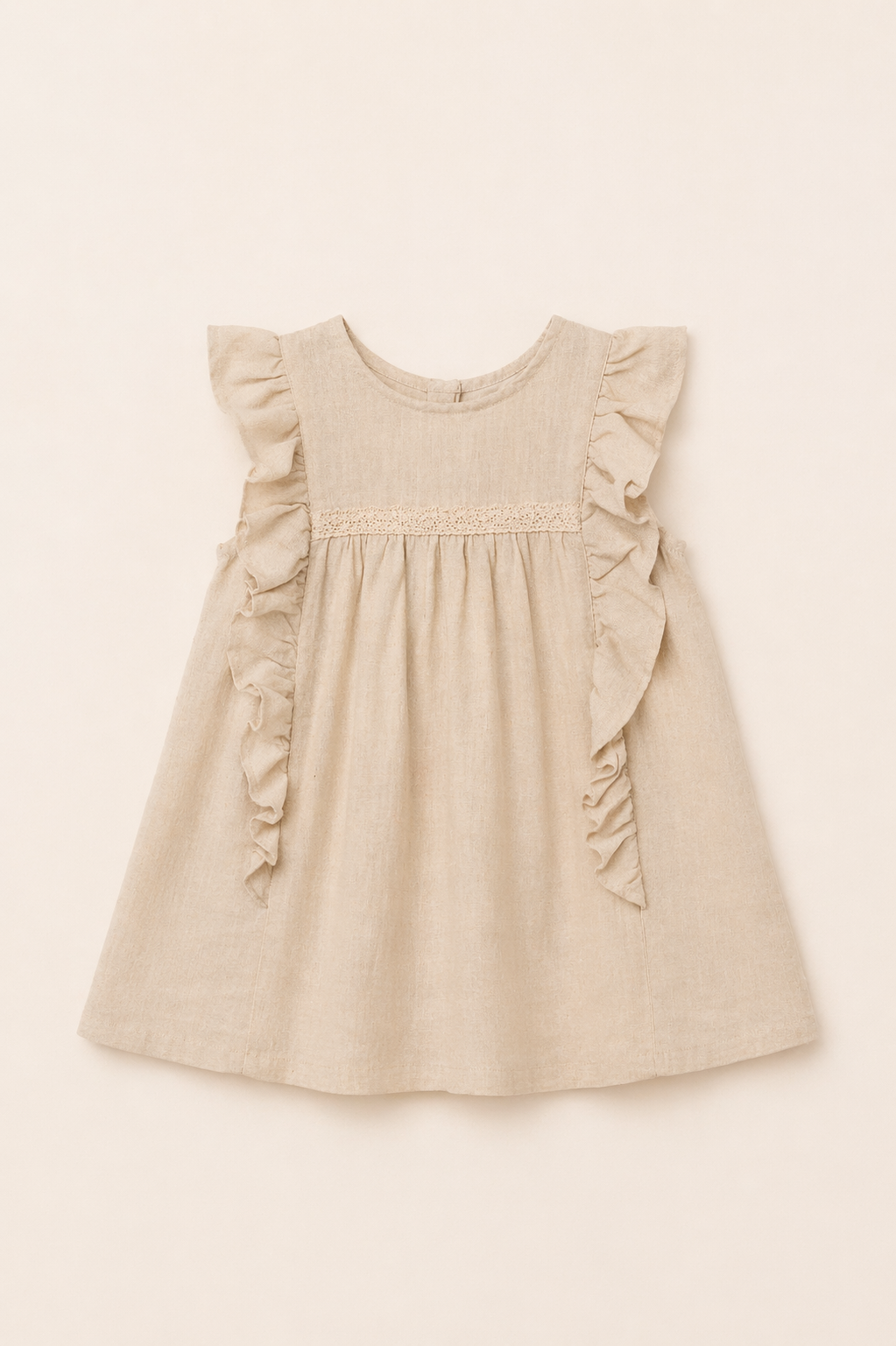 Robe bébé en lin naturel – Élégance douce & charme authentique