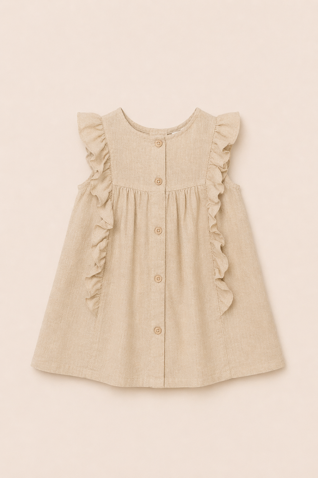 Robe bébé en lin naturel – Élégance douce & charme authentique