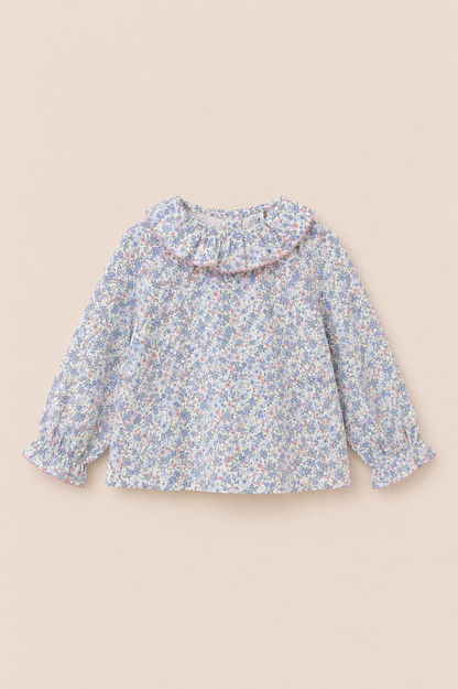 Blouse bébé imprimé fleuri – Douceur & élégance intemporelle