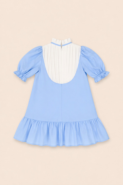 Robe blue ciel fille