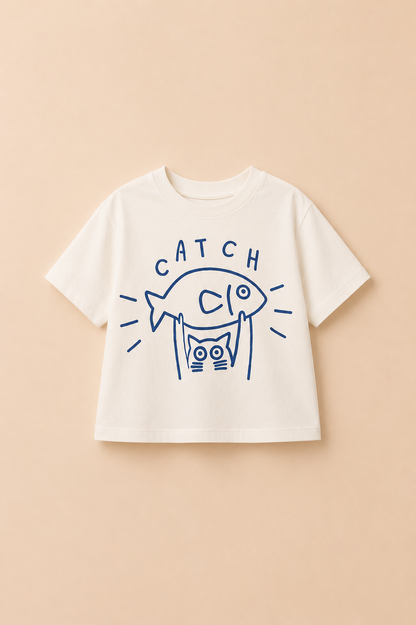 Ensemble Garçon 2 Pièces – T-shirt Imprimé & Short Vichy