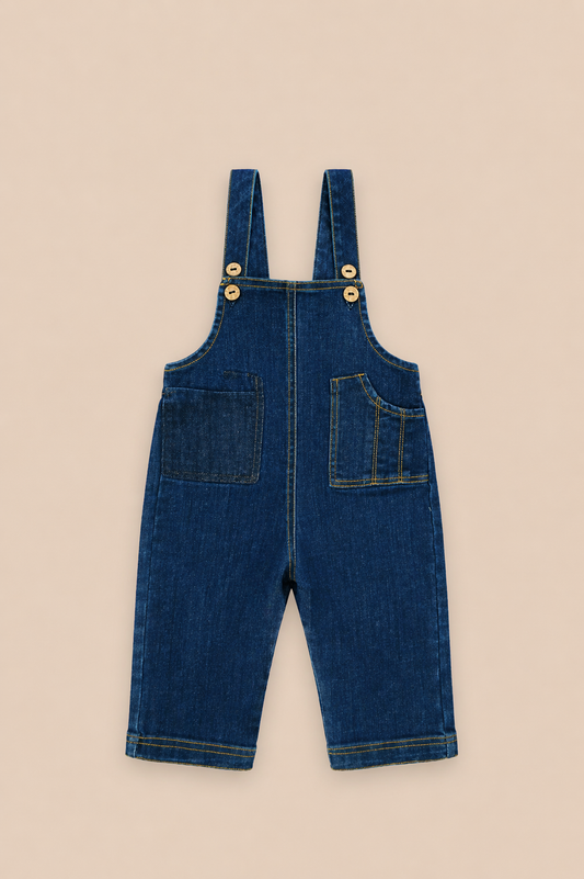 Salopette bébé en denim – Style intemporel & robustesse