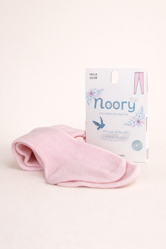 Collant Enfant En Coton Organic Douceur Essentielle – Rose