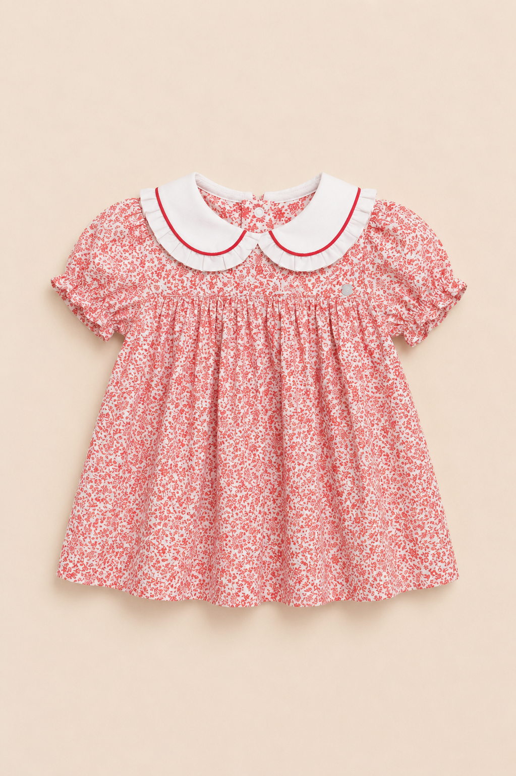 Ensemble Bébé Fille 2 Pièces – Robe Fleurie & Bloomer Assorti