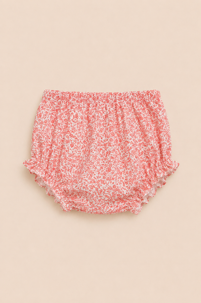 Ensemble Bébé Fille 2 Pièces – Robe Fleurie & Bloomer Assorti