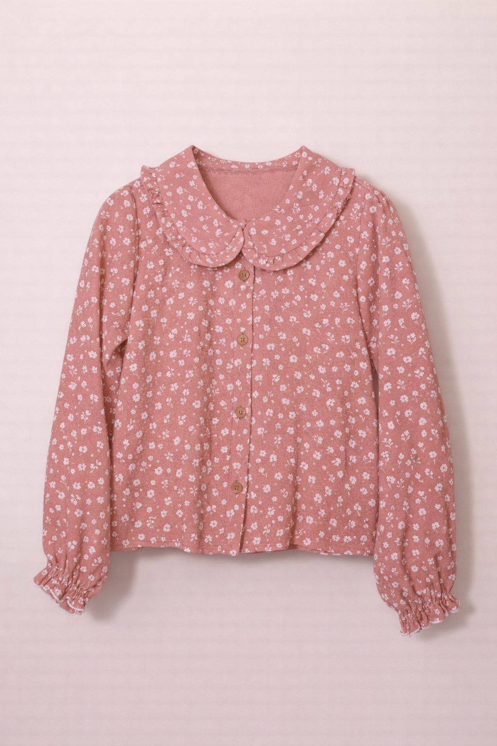 Ensemble pyjama fille à motif fleuri – Douceur & élégance