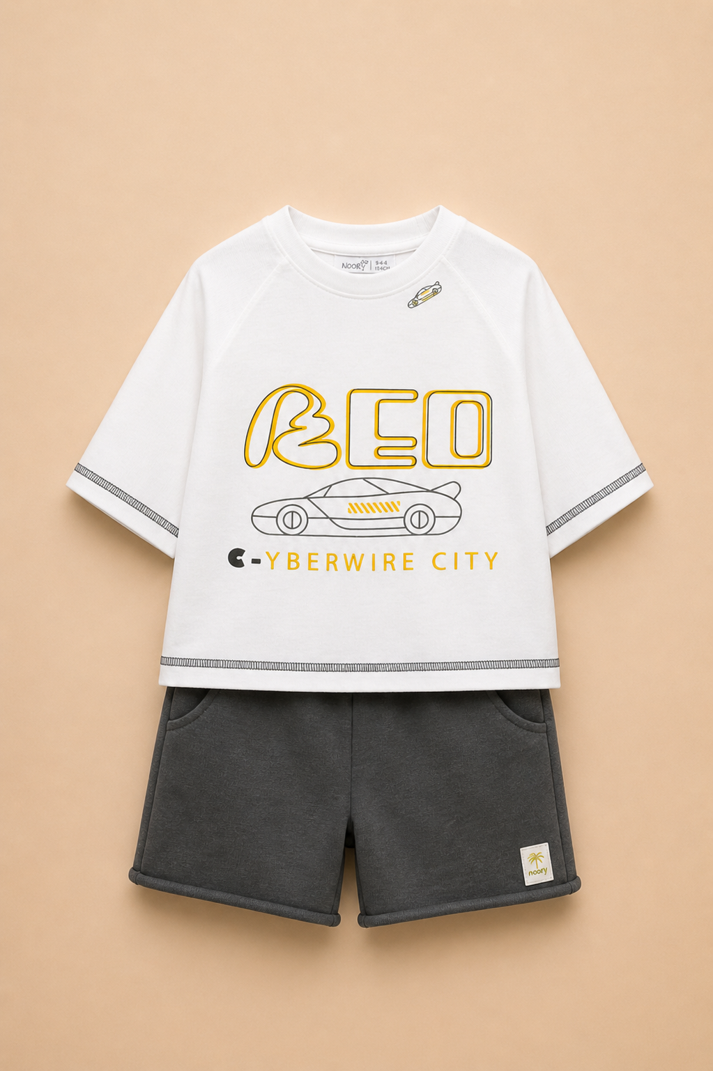 Ensemble Garçon “Neo Cyberwire City” – Style Urbain & Confort Estival