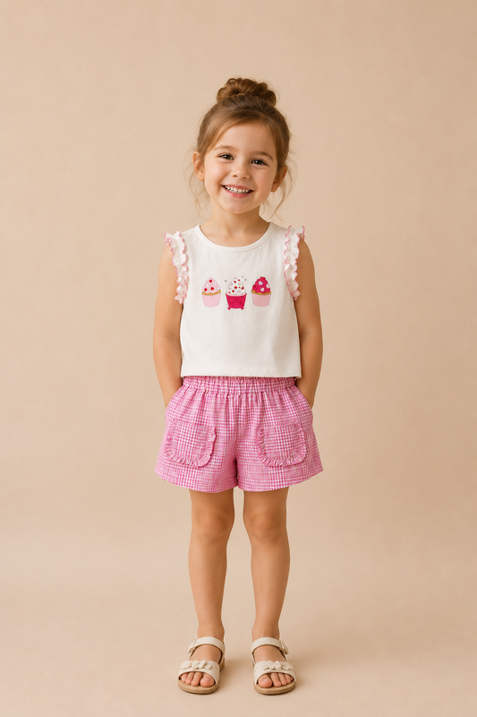 Ensemble fille gourmand & tendance – Douceur estivale