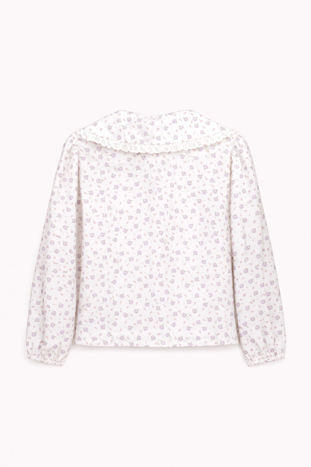 Blouse imprimée à col volanté – Fille