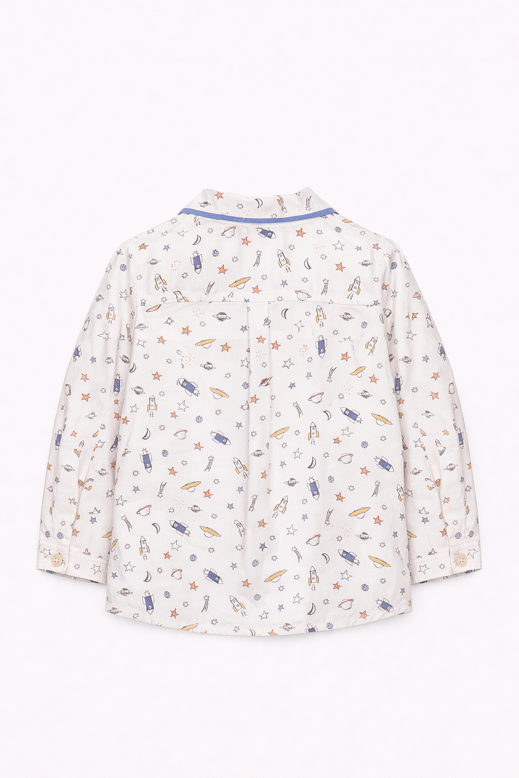 Chemise bébé garçon imprimée espace – Douceur & style ludique