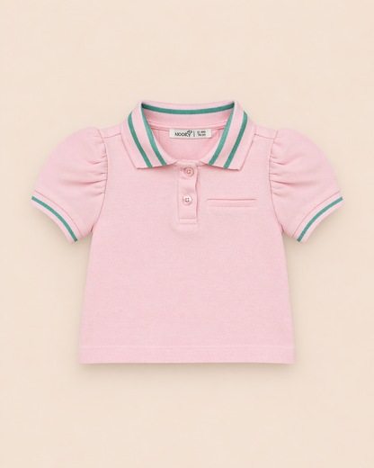 Ensemble bébé fille polo & short – Douceur et élégance au quotidien