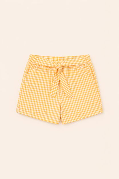 Ensemble fille blouse légère & short vichy – Fraîcheur et élégance estivale