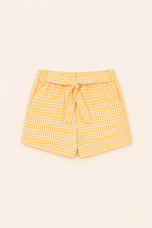 Ensemble fille blouse légère & short vichy – Fraîcheur et élégance estivale