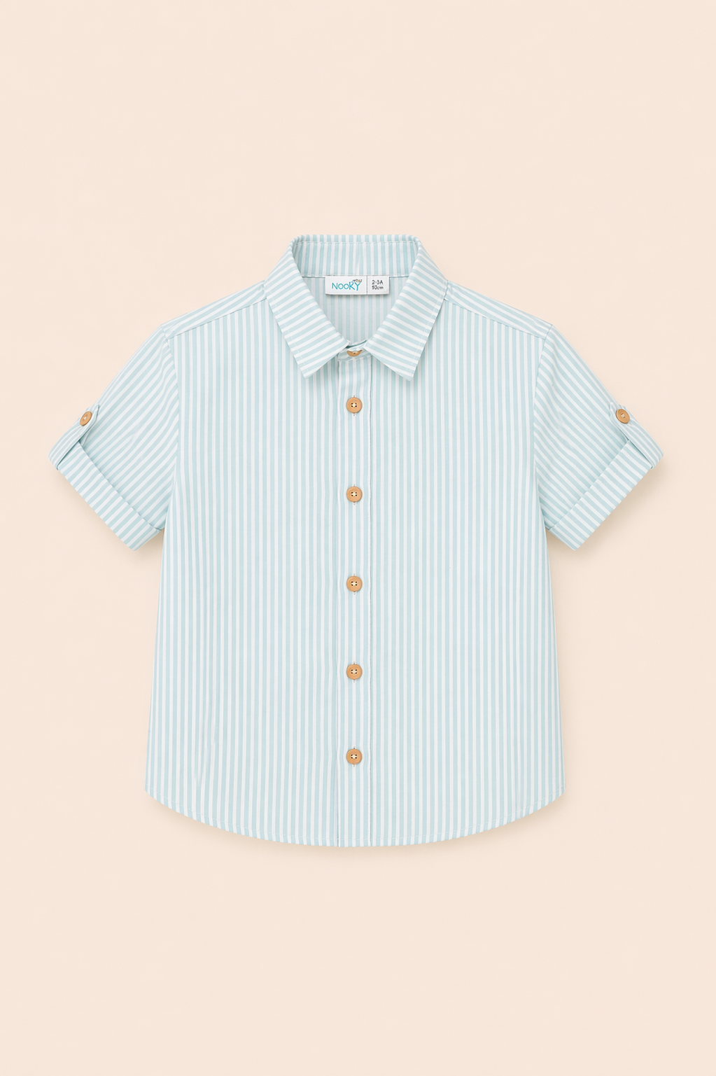 Ensemble garçon chemise rayée & short – Élégance estivale & confort