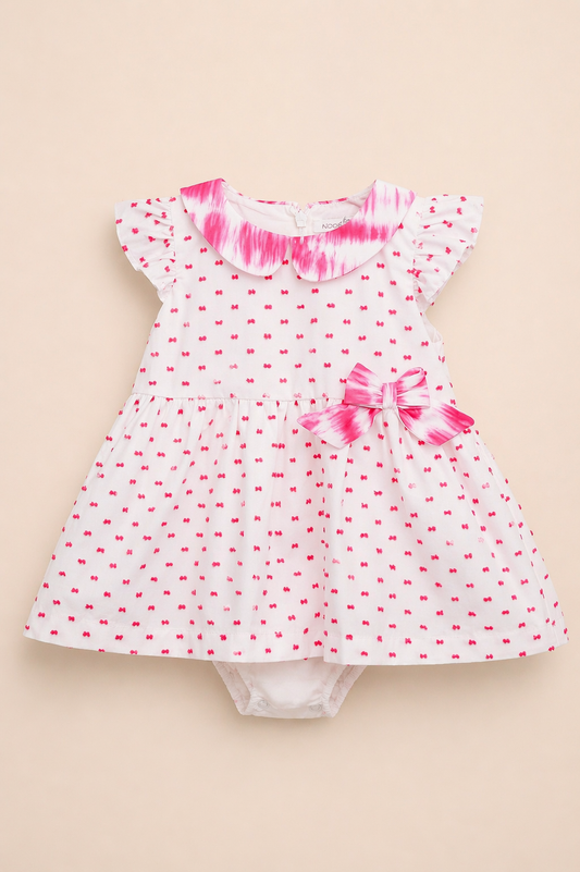 Robe bébé fille avec bloomer assorti – Élégance & douceur