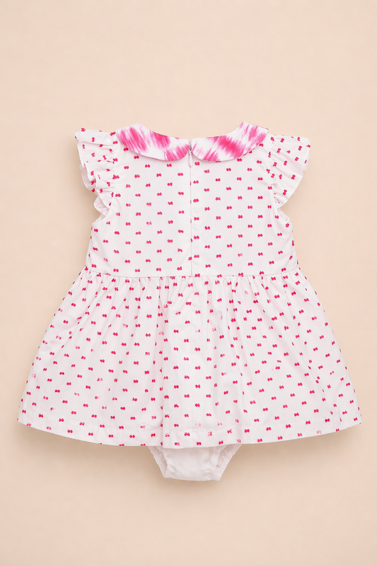 Robe bébé fille avec bloomer assorti – Élégance & douceur
