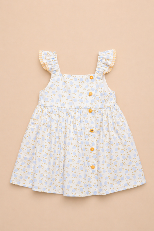 Robe bébé fille imprimée – Fraîcheur & élégance naturelle