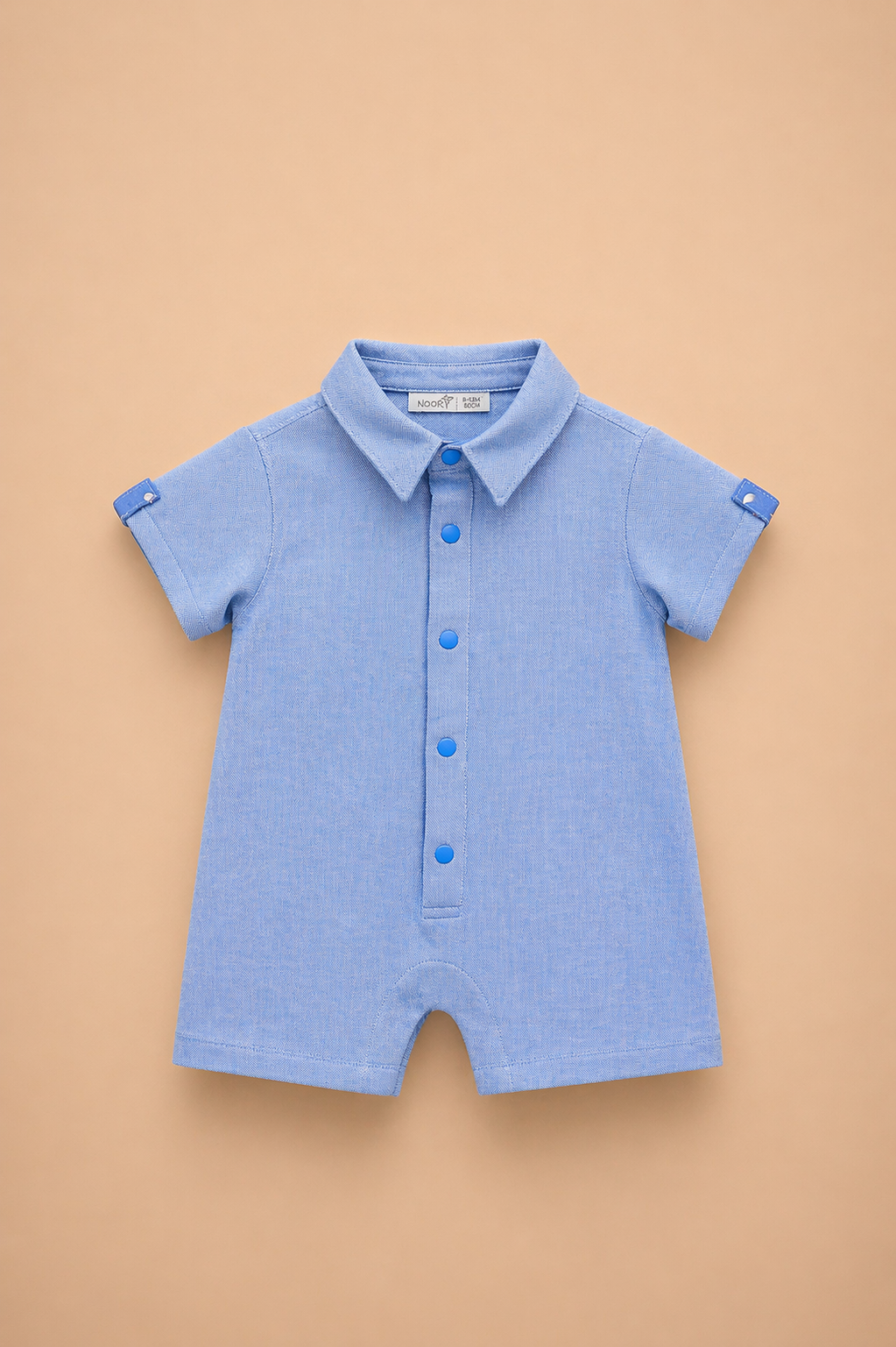 Barboteuse bébé garçon bleue – Élégance casual & confort optimal