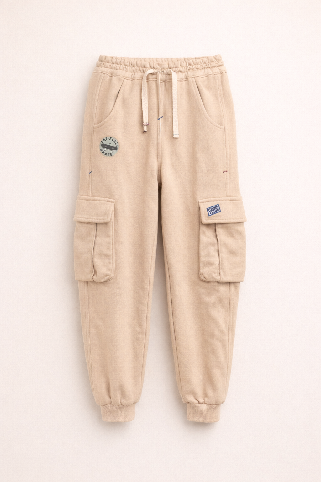 Pantalon Jogger Enfant Style Cargo – Beige