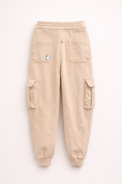 Pantalon Jogger Enfant Style Cargo – Beige