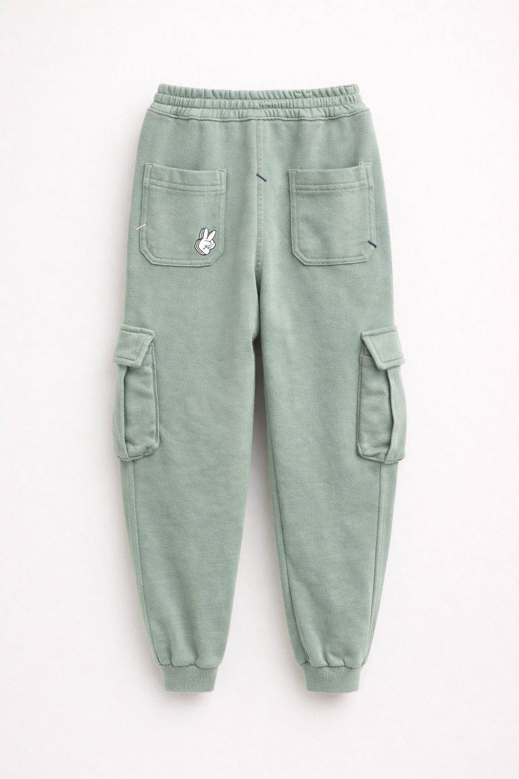 Pantalon Jogger Enfant Style Cargo – Vert Sauge