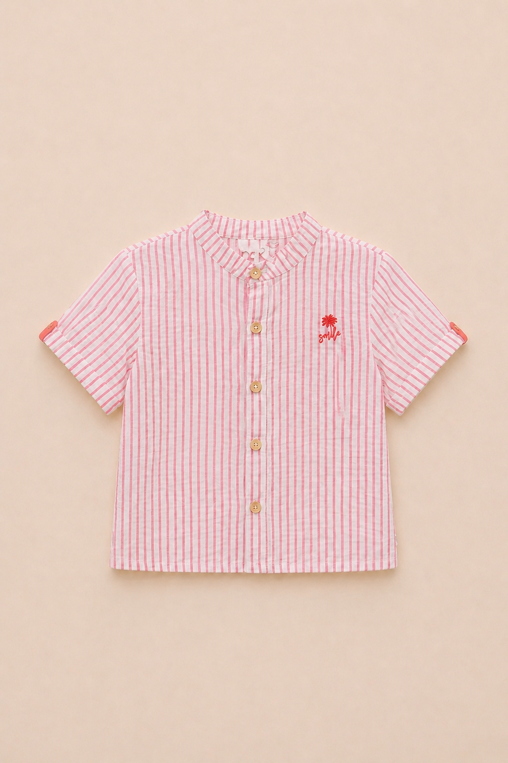 Ensemble garçon chemise rayée  & pantalon écru – Élégance estivale & confort chic