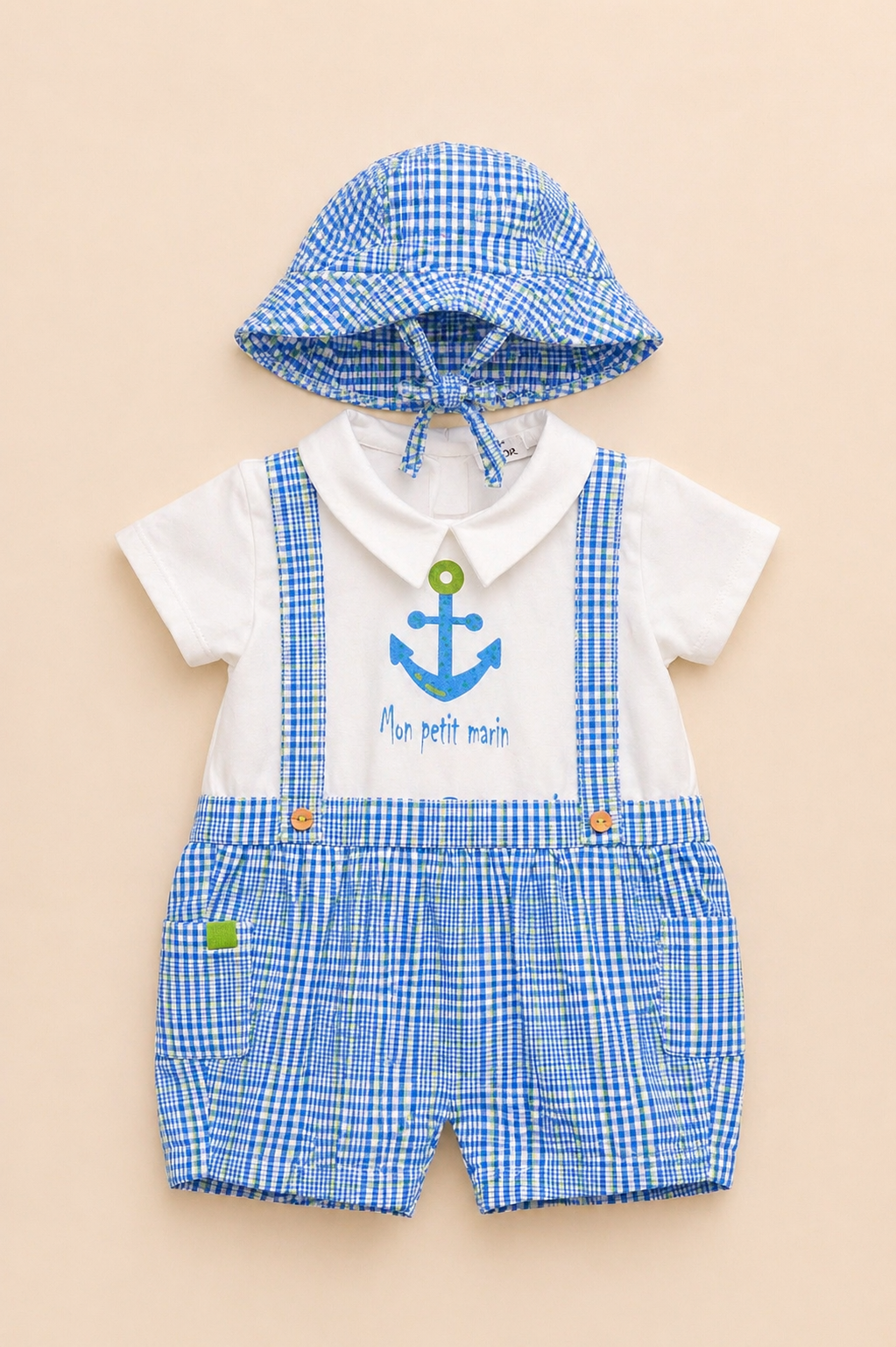 Ensemble bébé garçon marin – Élégance estivale & esprit bord de mer