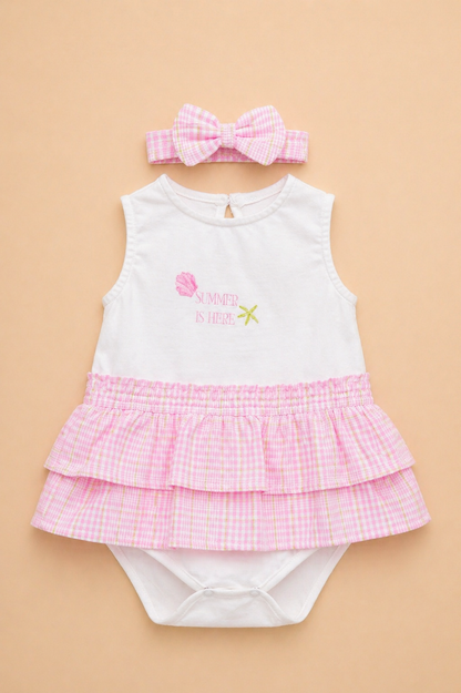 Ensemble bébé fille rose – Fraîcheur estivale & charme irrésistible