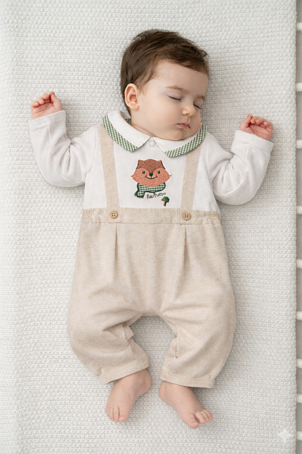 Ensemble bébé 1 pièces esprit salopette – Collection Automne