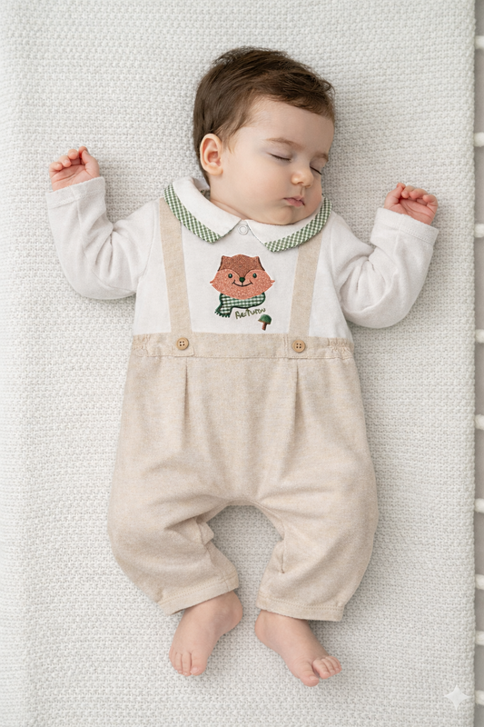 Ensemble bébé 1 pièces esprit salopette – Collection Automne