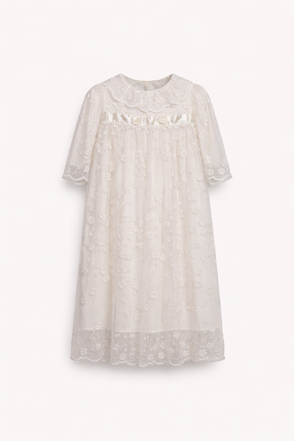 Robe Cérémonie Bébé Fille – Dentelle & Élégance