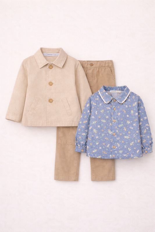 Pack Look Bébé Garçon – Élégance Douce & Confort Quotidien