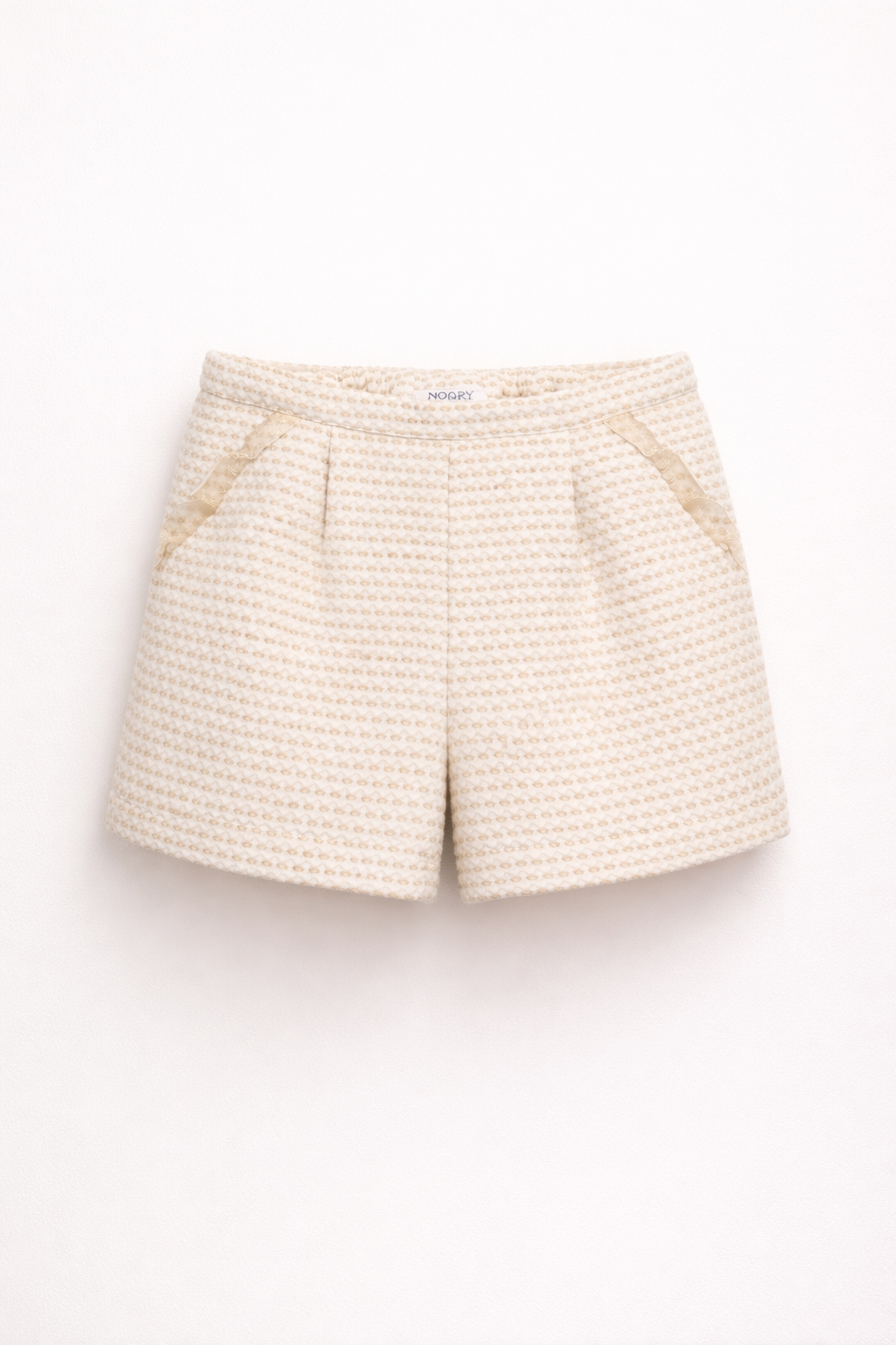 Ensemble Élégance Classique Fille – Veste & Jupe Beige