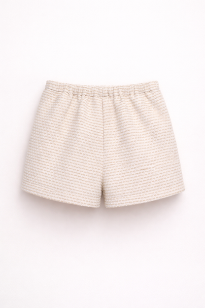 Ensemble Élégance Classique Fille – Veste & Jupe Beige