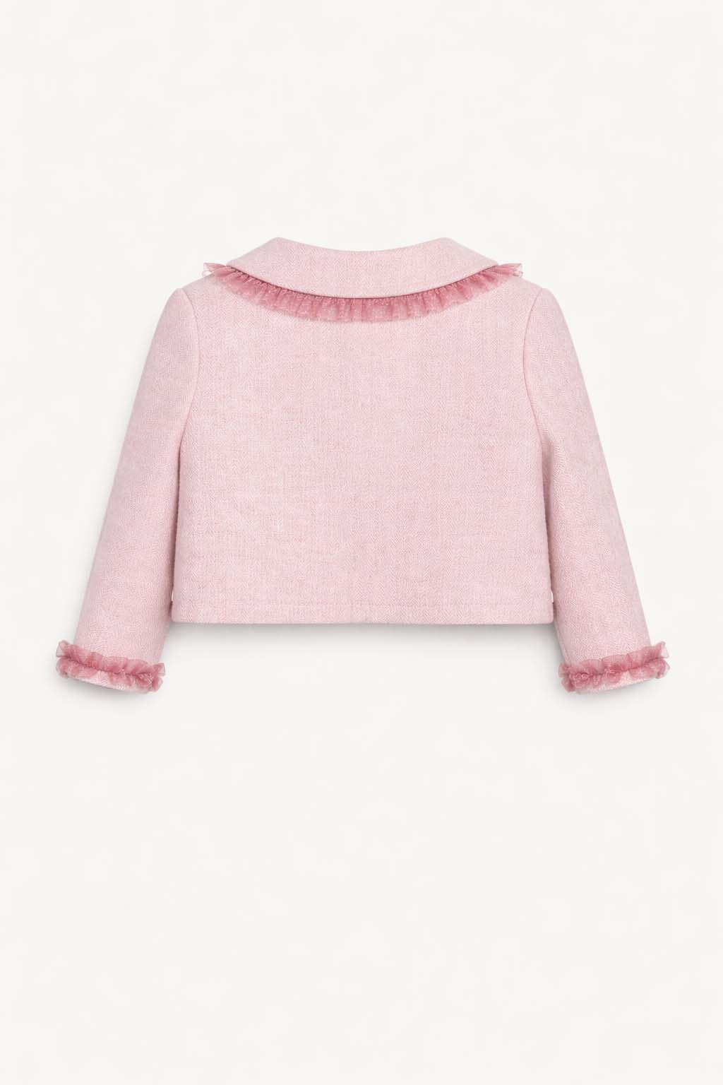 Ensemble Bébé Fille Rose Élégant – Robe & Veste Assortie