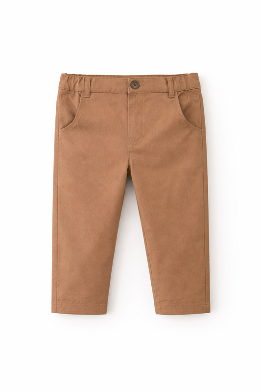 Pantalon Garçon Camel Classique – Élégance & Confort