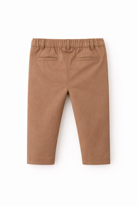 Pantalon Garçon Camel Classique – Élégance & Confort