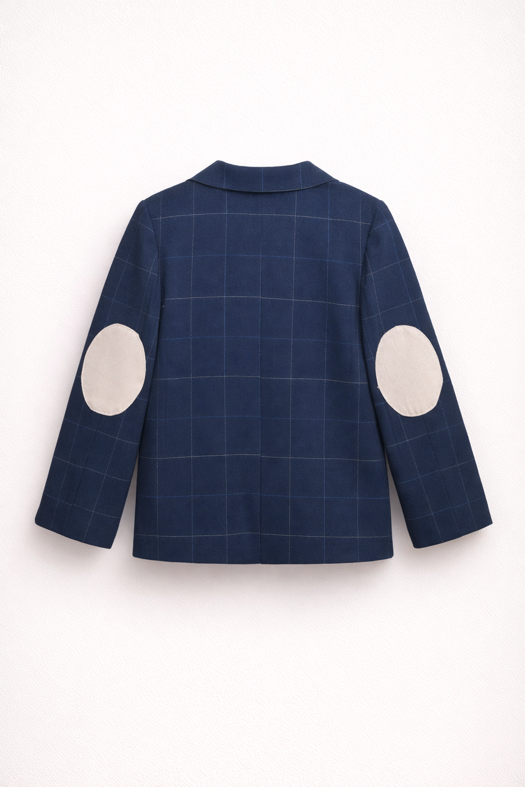Ensemble Garçon Chic – Veste & Pantalon Bleu Marine à Carreaux