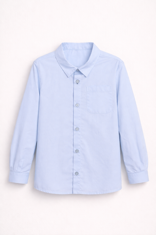 Chemise Garçon Bleu Clair – Élégance Intemporelle