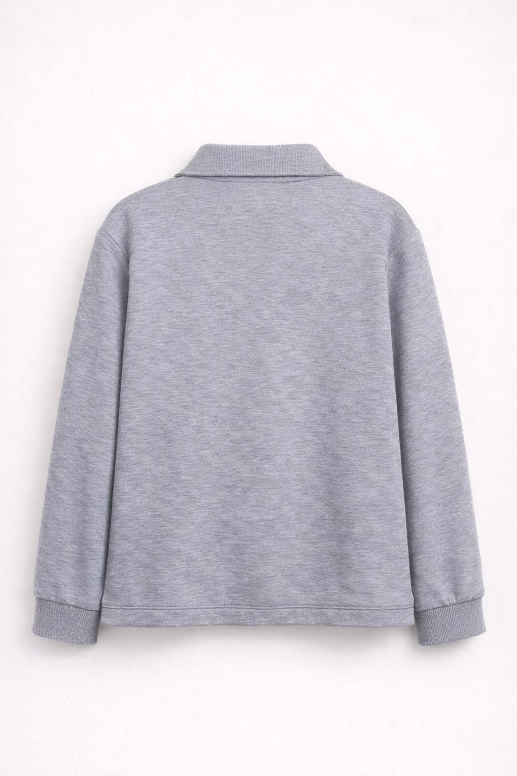 Polo Garçon Gris Manches Longues – Style Casual Chic