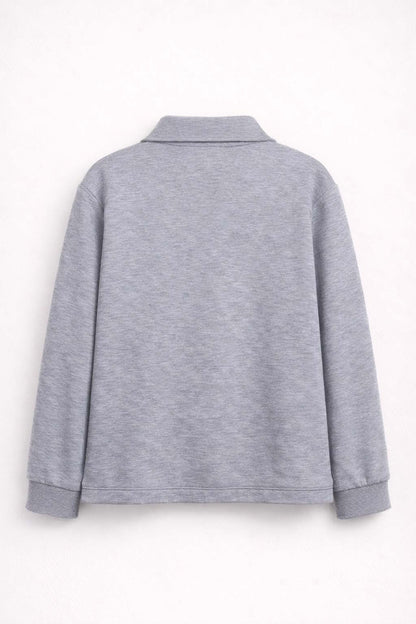 Polo Garçon Gris Manches Longues – Style Casual Chic